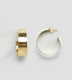 Золотистые серьги-кольца Made - Золотой