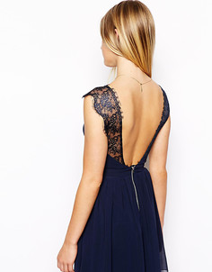 Короткое приталенное платье с кружевом эксклюзивно для ASOS PETITE - Розовый