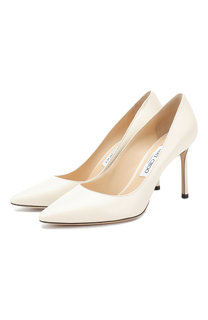 Кожаные туфли Romy 85 на шпильке Jimmy Choo