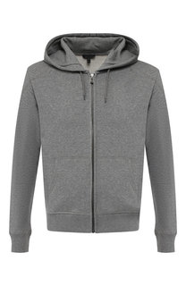 Хлопковая толстовка на молнии с капюшоном Belstaff