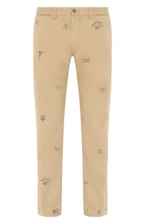 Хлопковые брюки прямого кроя Polo Ralph Lauren