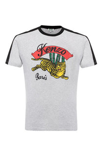 Хлопковая футболка с вышивкой Kenzo