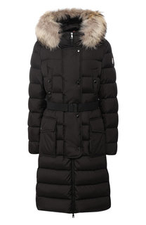 Пуховик с меховой отделкой капюшона Moncler