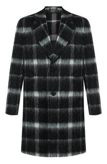 Однобортное пальто из шерсти Emporio Armani