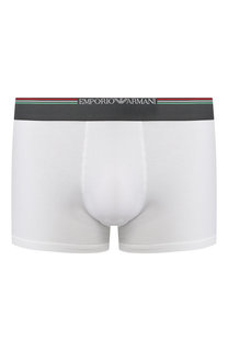 Хлопковые боксеры с широкой резинкой Emporio Armani