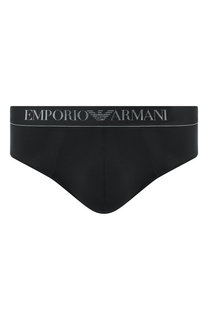 Брифы из вискозы с широкой резинкой Emporio Armani