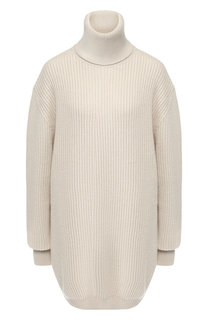 Удлиненный шерстяной пуловер свободного кроя Maison Margiela