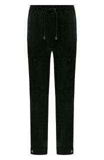 Кожаные брюки с отворотами Emporio Armani