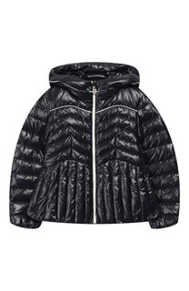 Пуховая куртка на молнии с капюшоном Moncler Enfant