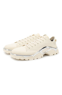 Текстильные кроссовки Detroit Runner на шнуровке adidas by Raf Simons