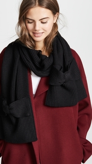 Kate Spade New York Solid Bow Muffler Scarf