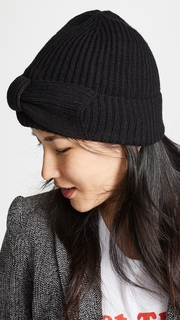 Kate Spade New York Solid Bow Beanie Hat