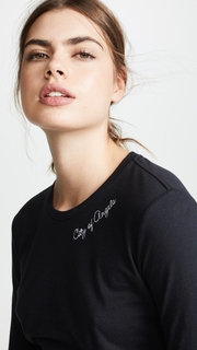 KENDALL + KYLIE Cropped Long Sleeve Tee