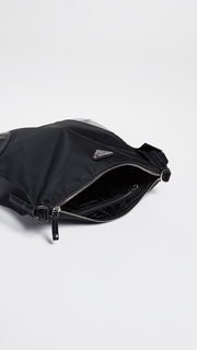 What Goes Around Comes Around Prada Black Nylon Messenger Bag