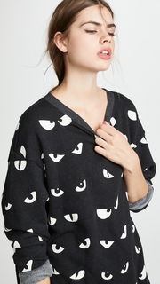 Wildfox Evil Eyes Roadtrip Sweatshirt
