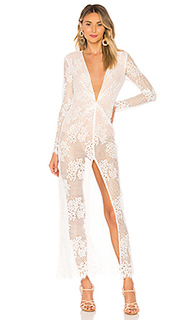 Макси платье с разрезом denise - MAJORELLE