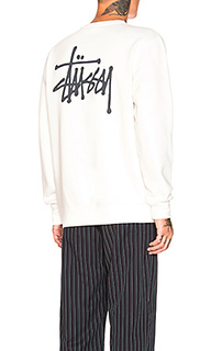 Свитшот с круглым вырезом basic - Stussy