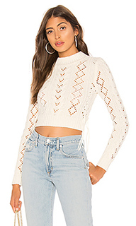 Укороченный свитер со шнуровкой lace up sweater - Lovers + Friends