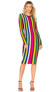 Платье chevron vertical stripe - MILLY