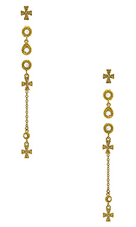 Набор серьг moroccan dangle cross studs - Luv AJ