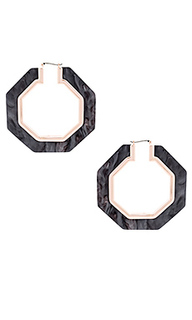 Серьги octagon - Rebecca Minkoff