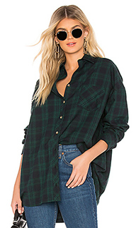 Audriana oversized flannel top - by the way.