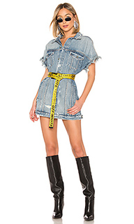 Wilder oversized trucker vest dress - GRLFRND