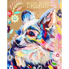 Картина по номерам на дереве Color KIT "Цветочная радость", 40х50 см