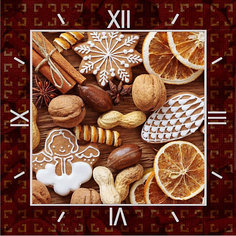 Алмазная вышивка Color KIT "Алмазные часы" Пряничное панно, 30х30 см