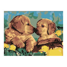 Картина по номерам Color KIT "Милые щенки", 30х40 см