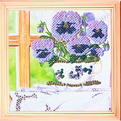 Картина из пайеток Color KIT "Анютины глазки", 30х30 см