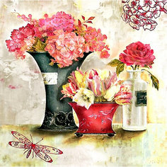 Алмазная картина-раскраска Color KIT "Розовый аромат", 40х40 см