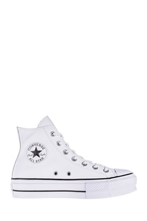 Высокие белые кеды Converse
