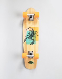 Скейтборд D-Street Scorpion cruiser - 7.25 - Коричневый