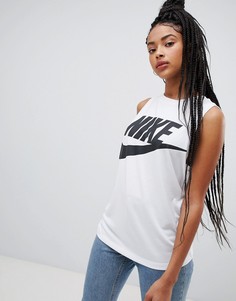 Белый топ с галочкой Nike Essential - Белый