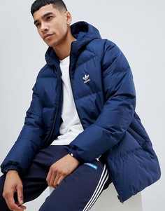 Темно-синяя куртка с капюшоном в стиле ретро adidas Originals DH5004 - Темно-синий