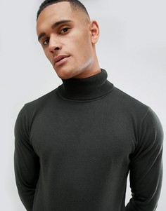 Джемпер с отворачивающимся воротником Brave Soul - Зеленый