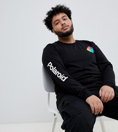 Свободный лонгслив ASOS DESIGN Plus Polaroid - Черный