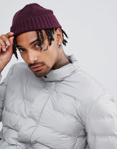 Фиолетовая шапка-бини в рубчик ASOS DESIGN - Фиолетовый