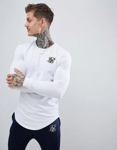 Белый лонгслив SikSilk - Белый