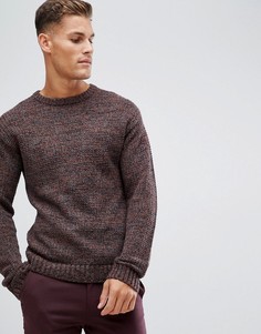 Фактурный джемпер Selected Homme - Коричневый