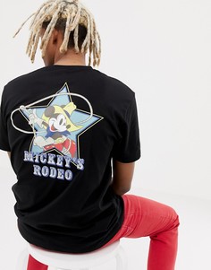 Свободная футболка с принтом ASOS DESIGN Mickey - Черный