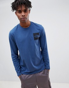 Синий лонгслив The North Face - Синий