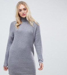 Платье с отворачивающимся воротом Vero Moda Tall - Серый