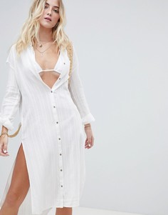 Пляжное платье-рубашка Billabong - Белый