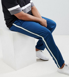 Узкие брюки с полосками по бокам ASOS DESIGN Plus - Синий