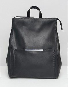 Минималистский рюкзак с планкой ASOS DESIGN - Черный