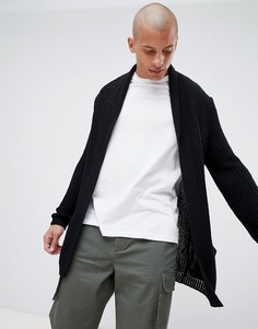 Черный вязаный кардиган ASOS DESIGN - Черный