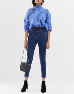 Джинсы скинни с завышенной талией FAE - Синий