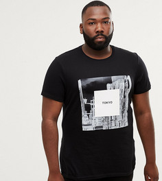 Футболка с фотографическим принтом ASOS DESIGN Plus - Черный
